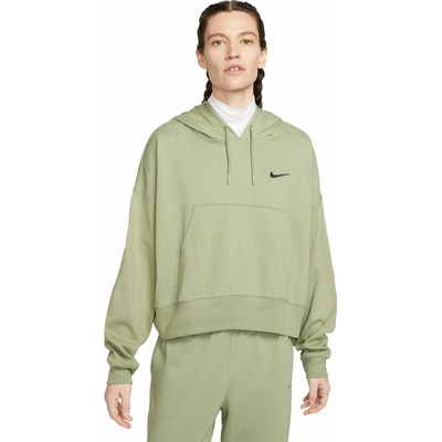 Nike NSW JRSY OS PO Hoodie svetlo zelená čierna