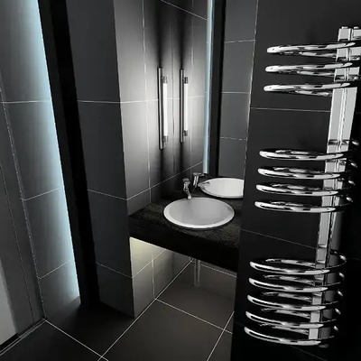 Lazzarini Лира за баня Lazzarini " Pisa" 350/1220 хром - 500W (387096)