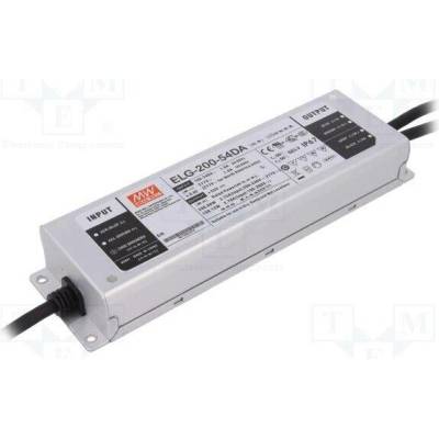 MEAN WELL ELG-200-54DA Napájecí zdroj: spínaný; LED; DALI; 200W; 54VDC; 3,72A; 100÷305VAC