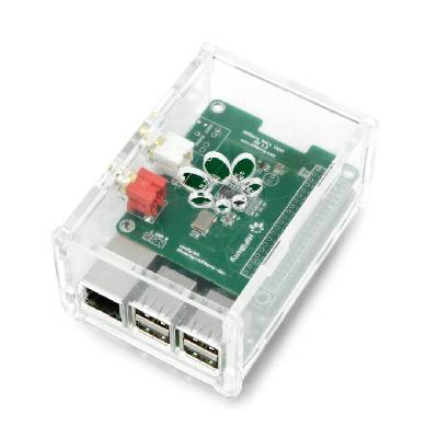 Pouzdro pro HiFiBerry Digi +, DAC + RCA a Raspberry Pi Model 3/2 / B + - průhledné