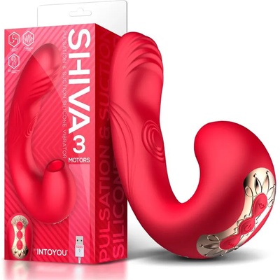 INTOYOU Shiva Vibe with Pulsation and Suction 3 Motors Red