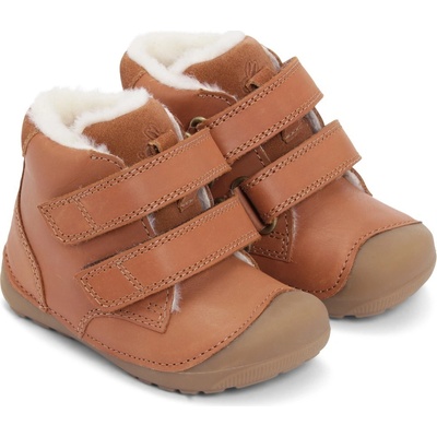 Bundgaard dětské kožené zimní boty PETIT Mid Winter (BG303201DG-235) cognac – Zboží Dáma