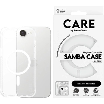 Panzer Калъф CARE - Fashionable Samba, iPhone 16e, MagSafe, прозрачен (5715685021008)