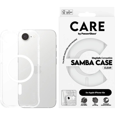 Panzer Калъф CARE - Fashionable Samba, iPhone 16e, MagSafe, прозрачен (5715685021008)