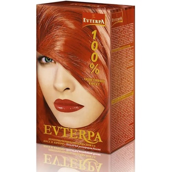 Evetra боя за коса, пурпорночервена щадяща косата