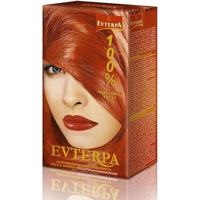 Evetra боя за коса, пурпорночервена щадяща косата