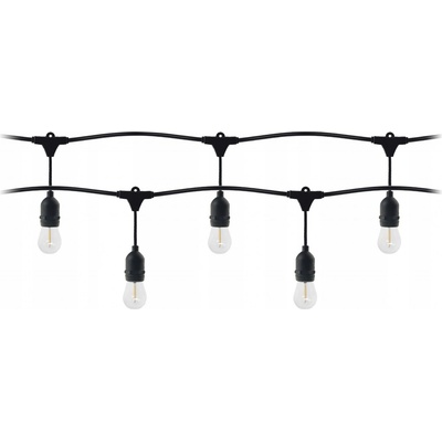 Orno Vonkajšia párty osvetlenia grilanda VIRONE LG-1/5M/E27/3,5m IP44 5x LED E27 1W 3000K