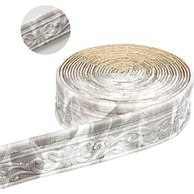 ACESOME Samolepicí tapeta voděodolná 3D nástěnná lemovka 10 m x 8 cm x 8 mm, tapeta na chodbu,