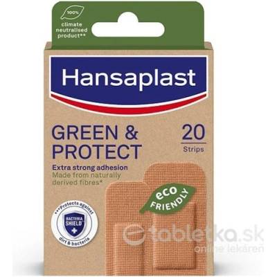 Hansaplast GREEN & PROTECT udržateľná náplasť, 2 veľkosti 20 ks