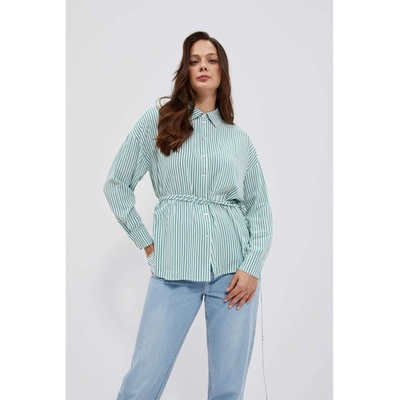 Moodo Дамска риза на райета Moodo Moodo | Zelen | ЖЕНИ | XL