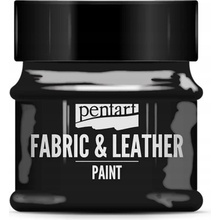 Farba na kožu a textil PENTART 50 ml čierna