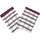 Svitap J.H.J. Tradičné káro 50x70 cm 3 ks bordová