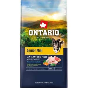 ONTARIO Senior Mini Fish & Brown Rice 6, 5 кг