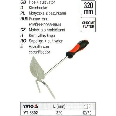 YATO s násadou 320 mm chróm