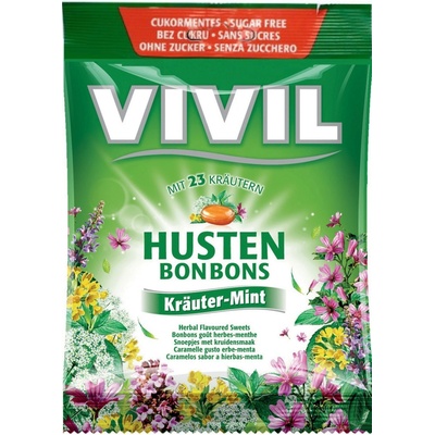 Vivil Husten mentol 23 bylin bez cukru 60 g