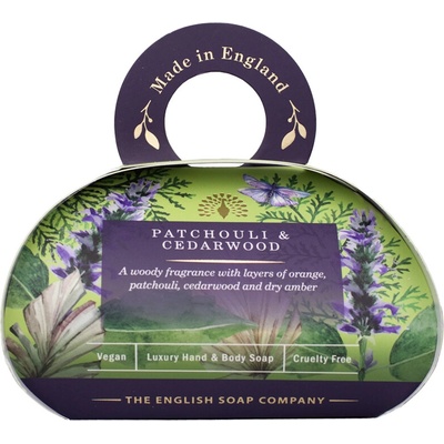 English Soap Company Tuhé mydlo Pačuli a Cédrové drevo 260 g