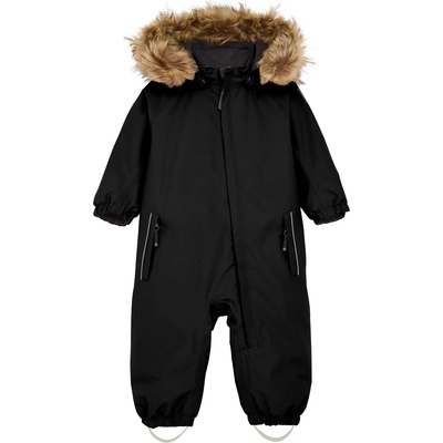 Color Kids Детска грейка Color Kids Baby's Coverall with Fake Fur Overall - Black - размер 92 (EU) (702-4525-0114)