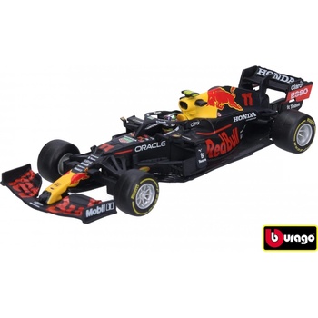 Bburago 2020 RACE F1 červenáBull Racing RB16B 2021 11 Sergio Pérez with helmet hard case BB38056nr11 1:43
