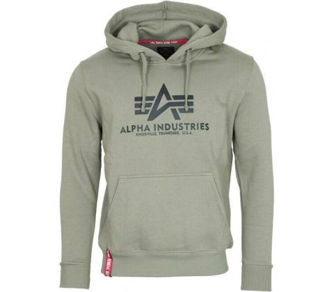 Alpha Basic Hoody olivová