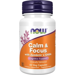 NOW Calm & Focus with Zembrin® & GABA [60 капсули]