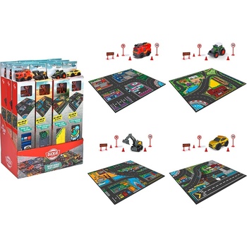Dickie Toys Игрален комплект Dickie Toys - Килимче с кола Micro World Playmat, асортимент (203746018)