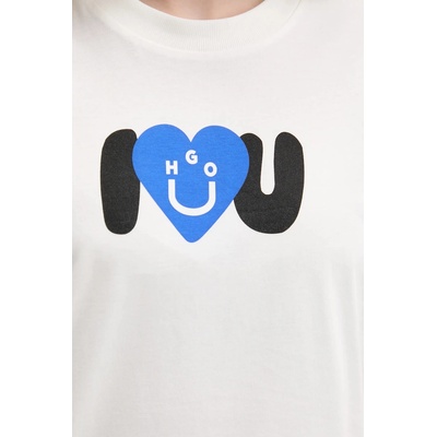 HUGO Blue Памучна тениска Hugo Blue Vintage Tee_B_5 (50545053)