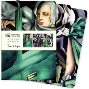 Flame Tree Publishing Tamara de Lempicka Set of 3 Midi Notebooks | Flame Tree Publishing