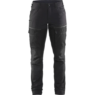Blåkläder AB 7166 Ladies Service Trousers with Stretch Cerná/tmave sivá