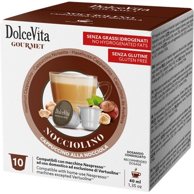 Dolce Vita CAPPUCCINO s lieskovoorieškovou príchuťou 10 kusov