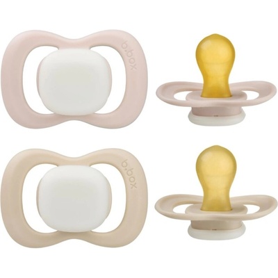b.box cumlíky kaučuk Glow svetlo ružová/latte 2ks