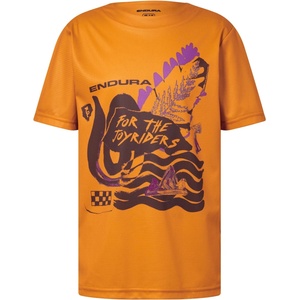 Endura Детска спортна тениска Endura Kid's SingleTrack Core Tee Sport shirt - End Orange - размер 7/8 Years (704-5988-0211)