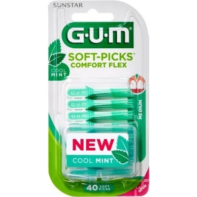 GUM soft picks comfort flex regular mezizubni kartáčky 40 ks