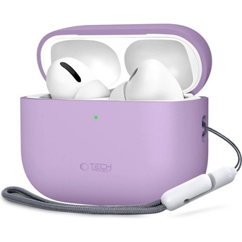 Tech-Protect Силиконов кейс за Apple AirPods Pro 3 от Tech Protect Silicone - Lavender (5906302333042)