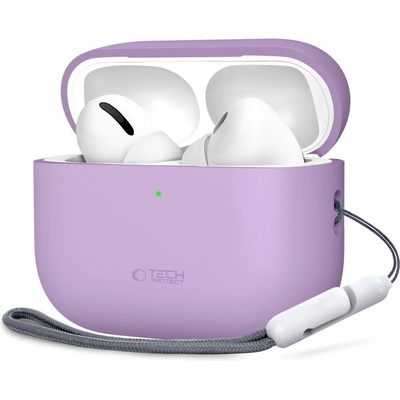 Tech-Protect Силиконов кейс за Apple AirPods Pro 3 от Tech Protect Silicone - Lavender (5906302333042)