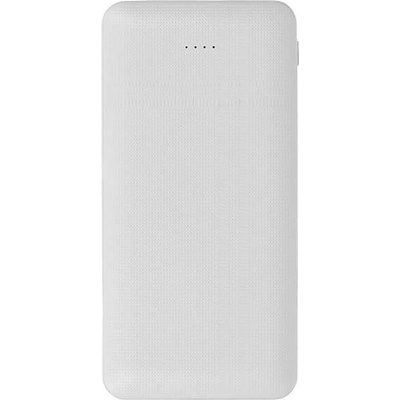 hoco. J48 Nimble Power Bank 10000mAh - външна батерия с 2 USB изхода за зареждане на мобилни устройства (бял)