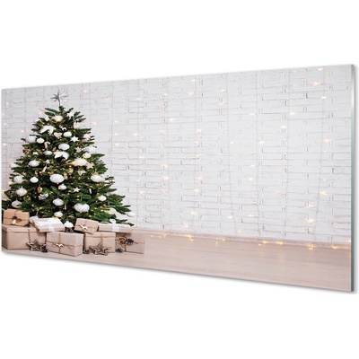 akrylový obraz Ozdoby na vánoční stromeček dárky 100x50 cm – Hledejceny.cz