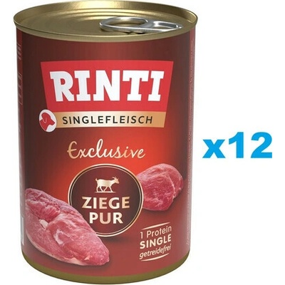 Rinti Singlefleisch Exclusive Goat Pure 12 x 400 g