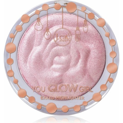 J,Cat Beauty You Glow Girl zapečený rozjasňovač 106 Bella Rose 8,5 g