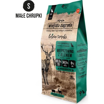 Wiejska Zagroda Lesné príchute Chrumkavé bravčové s jeleňom S 20 kg