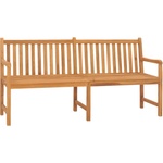 vidaXL Градинска пейка, 180 см, тиково дърво масив (316632)