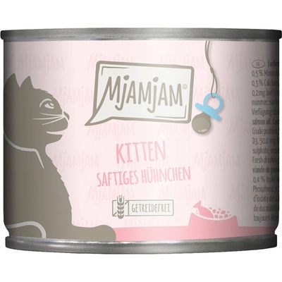 MjAMjAM Kitten šťavnaté kuracie mäso s lososovým olejom 6 x 200 g