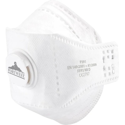 Portwest eagle p391 / Респиратор с клапан ffp3, 10 броя в опаковка (p391whr)
