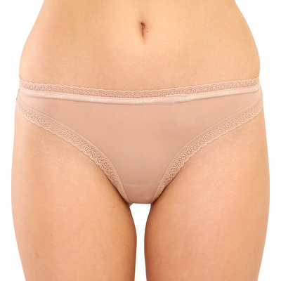Calvin Klein Dámske tangá QD3763E 7NS béžové