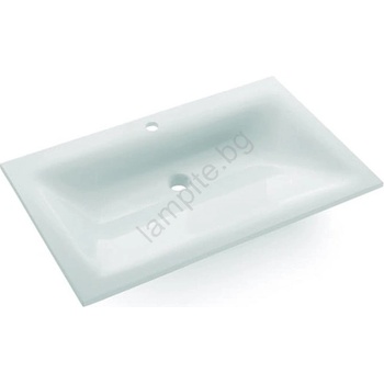 Bathco 0507 - Вграден умивалник MONACO 60x50 cm смола/бял (BO0023)
