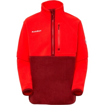 Mammut Детски поларен пуловер Mammut Kid's Waymarker Midlayer Half-Zip Pull Fleece jumper - Mammut Red / Dark Mammut Red - размер 164 (EU) (703-6437-0316)