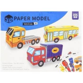 Modely 3D papírové auta