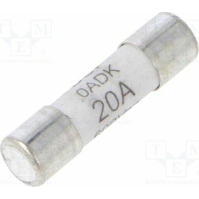 BEL FUSE 0ADKC9200-BE Pojistka: tavná; keramická,kulatý; 20A; 500VAC; zpožděná; 5x20mm