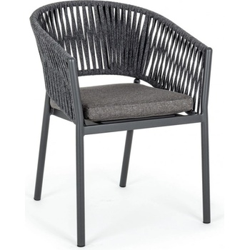 Bizzotto Градински стол FLORENCIA 57x60x80 cm. антрацит (0662802)