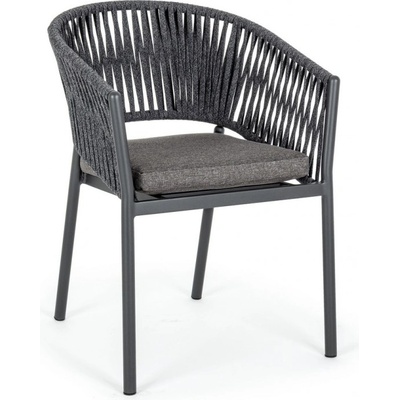 Bizzotto Градински стол FLORENCIA 57x60x80 cm. антрацит (0662802)