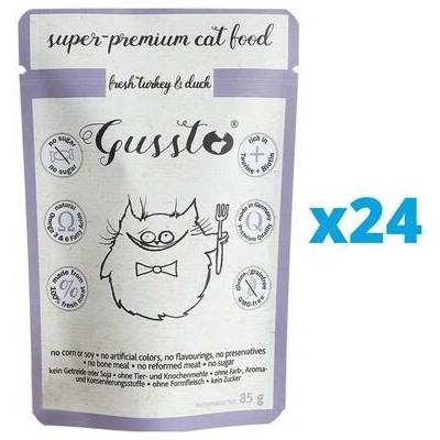 Gussto Cat Fresh Turkey & Duck 24 x 85 g